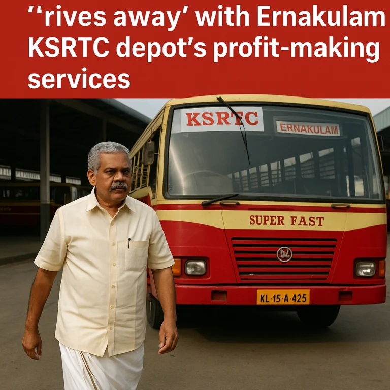Transport Minister Drives Away: with Ernakulam KSRTC Depot’s Profit-Making Services